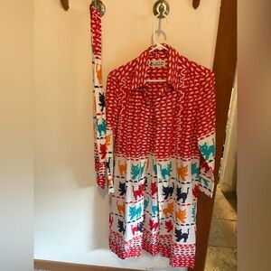 Lanvin vintage 80’s shirt dress with belt